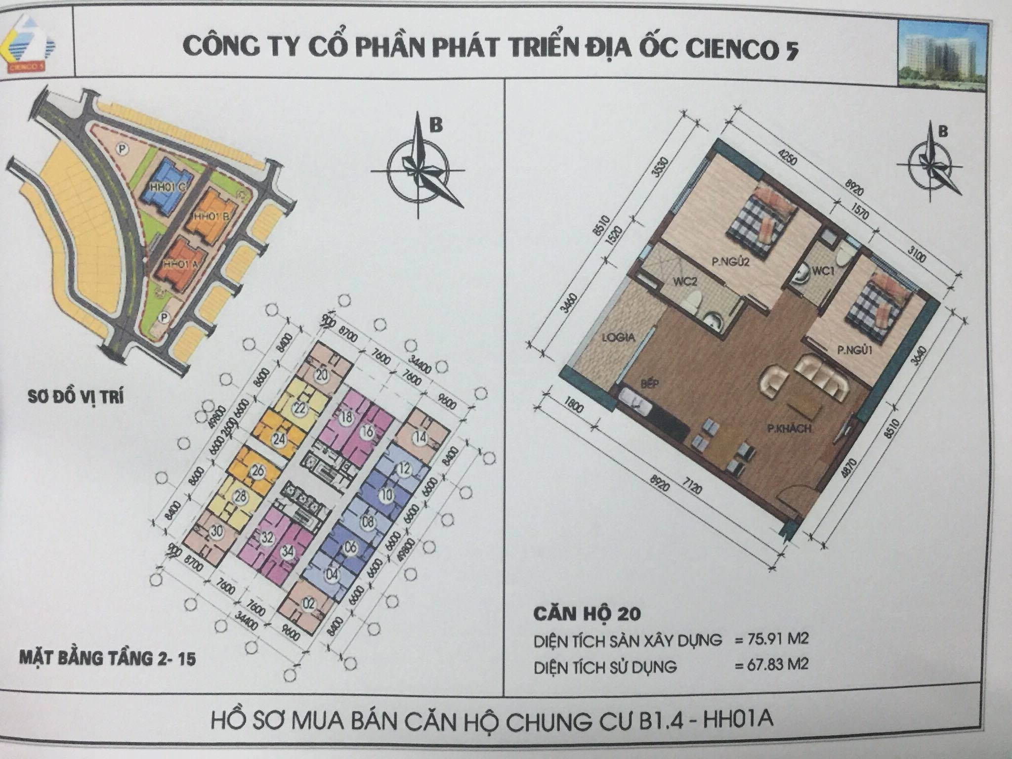 ban chung cu b1.4 hh01a thanh ha