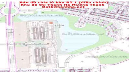 Bản đồ khu đô thị Thanh Hà Mường Thanh điều chỉnh lại khu B2.1