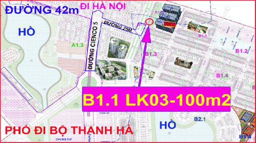 Cần bán liền kề thanh hà khu b1.1 liền kề 03 diện tích 100m2 đường 42m dựa vườn hoa thuận tiện kinh doanh Liên hệ.0985 360 690