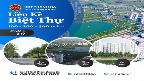 Giá liền kề khu đô thị Thanh Hà quận Hà Đông mới nhất năm 2021