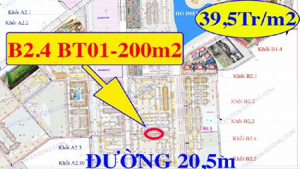 Bán biệt thự song lập thanh hà B2.4 biệt thự 01 diện tích 200m2 đường 20,5m giá rẻ Liên hệ.0906205887