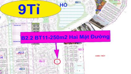 Chính chủ cần bán lô biệt thự thanh hà b2.2 biệt thự 11 diện tích 250m2 hai mặt đường phía sau là vườn hoa giá rẻ