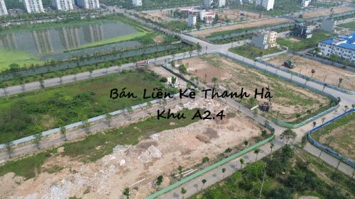 Bán Liền kề Thanh Hà A2.4 LK08 diện tích 100m2 mặt tiền 5m hướng chính Đông đường 25m ngay hồ sen Thanh Hà, giá vào việc ngay cho dân đầu tư #H5361.489