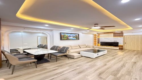 Bán Chung cư Thanh Hà B2.1 HH03 E diện tích 71,63m2 căn 2 phòng ngủ 2 vệ sinh ban công hướng chính Bắc full nội thất, thiết kế đẹp sẵn sàng đón gia chủ mới #H5459.536